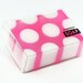 2 BARS Pink and White Polka Dot Soap