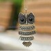 Necklace - antique brass owl necklace, fashion necklace