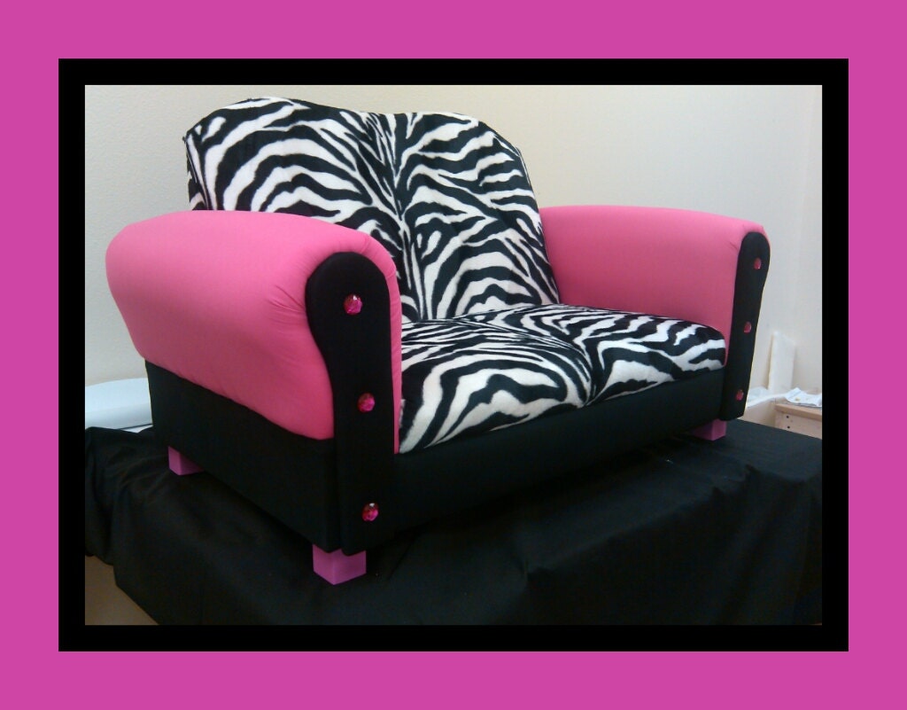 Zebra Print Loveseat