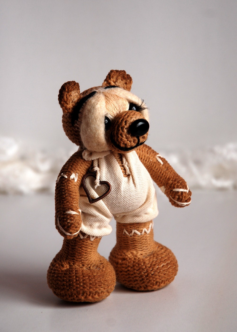 Jean  artist bear. Coffee smelling interior toy