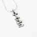 Tau Kappa Epsilon Sterling Silver Lavaliere set with Lab-Created Diamonds