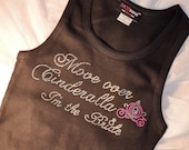 1  Cinderella Wedding theme Bridal Party Rhinestone Iron On Transfer : Bride Bridesmaid  Honeymoon Ideas Hot fix DIY for Shirts, totes, ETC