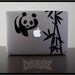 Panda and Bamboo  - Macbook Air, Macbook Pro,  Macbook decals, sticker Vinyl Mac decals Apple Mac Decal, Laptop, iPad