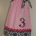 Damask Princess Birthday Theme  Pillowcase Dress