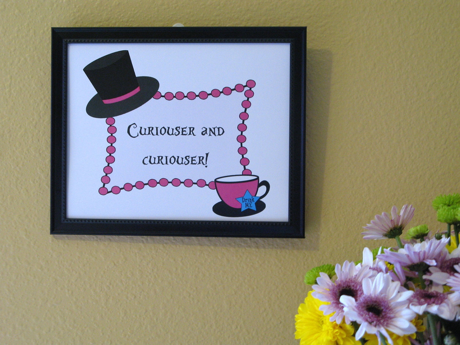 Alice in Wonderland Print 8x10 Digital Print Wall Art -- Proceeds Donated to the ASPCA Charity