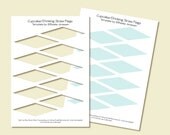 Instant Download DIY Party template - Cupcake/Drinking Straw Flags 03 Il_170x135