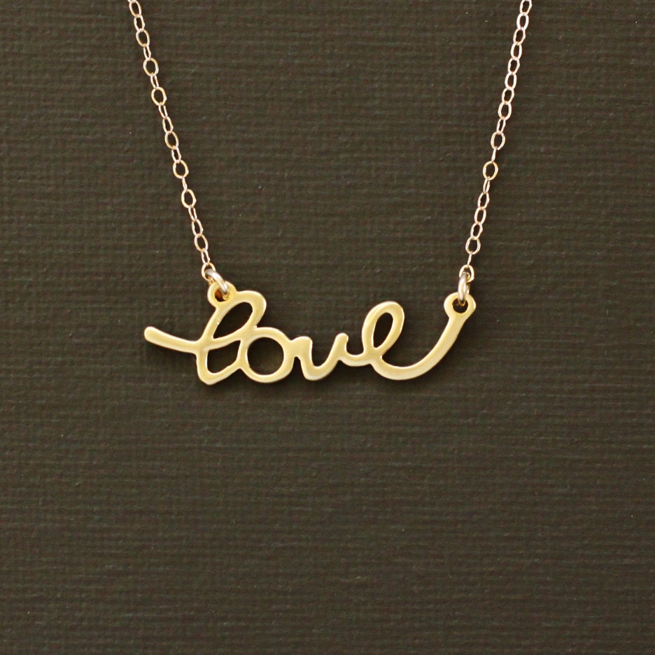 Gold Love Necklace