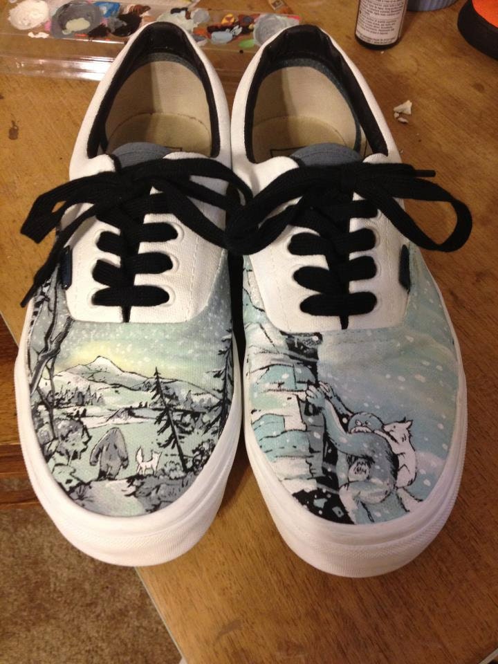 VANS hand painted  "The Abominable" shoes