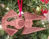 Star Wars TIE Interceptor Wooden Ornament
