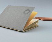 Grey Pocket Notebook - Handmade and Letterpressed printed