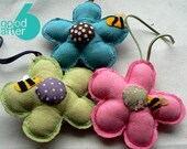 Handmade cotton toy kawaii cute stuffed Flower plushie animal patterns ready to ship