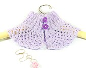 Crocheted purple Neckwarmer, Cowl Choker,  Purple Knitted Cowl, Pendant, gift, crochet necklace, Lavender (floral), Winter Accessory