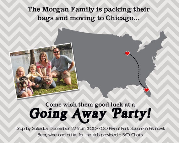 Farewell Going Away Party Invitation - Printable Il_570xn