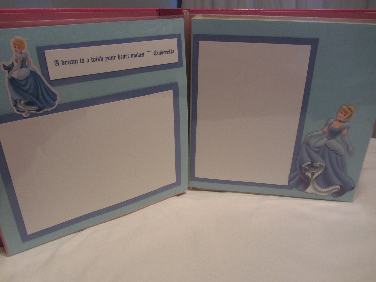 Premade  Disney Princess 8x8 Scrapbook