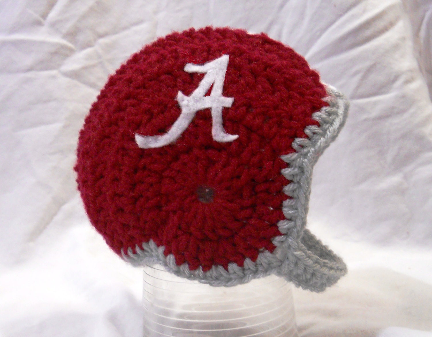 University of Alabama Crochet Football Helmet Hat Baby 6-12 Months