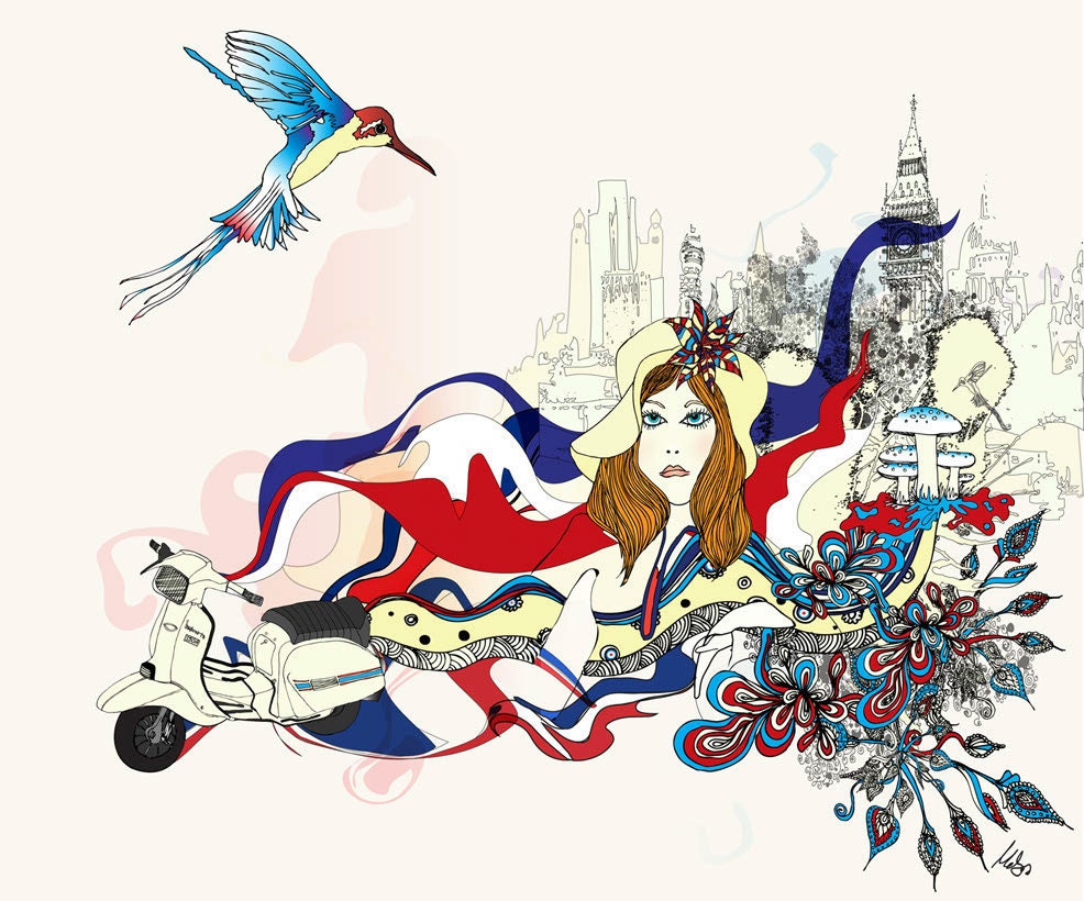 Georgy Girl Limited Edition Illustration Print.