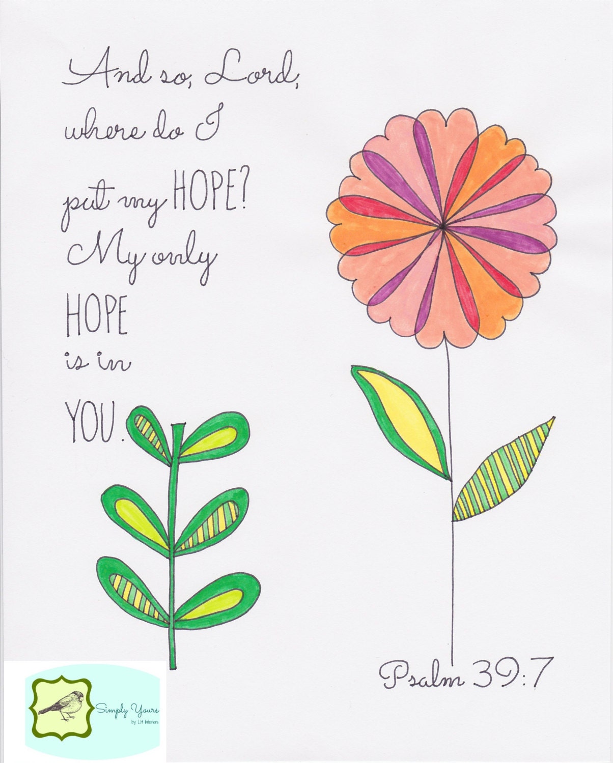 Scripture Art, Psalm 39:7