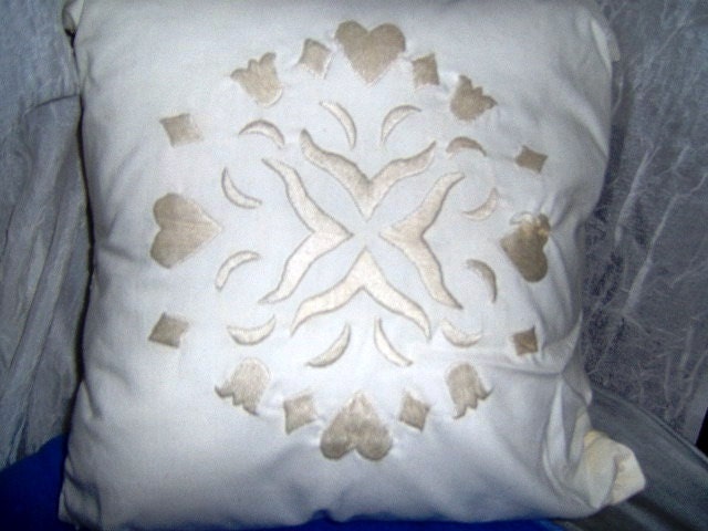Heart Tulip Angel Shamrock Candlewick Pillows