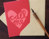 Papercut Card: Call Me