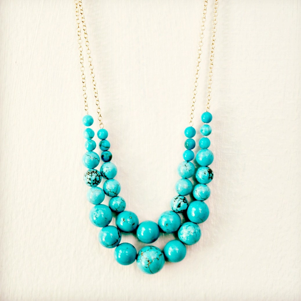 Turquoise Strand Necklace