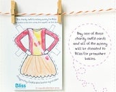 Charity Clara Paper Doll Outfit Raising Money For Bliss Charity