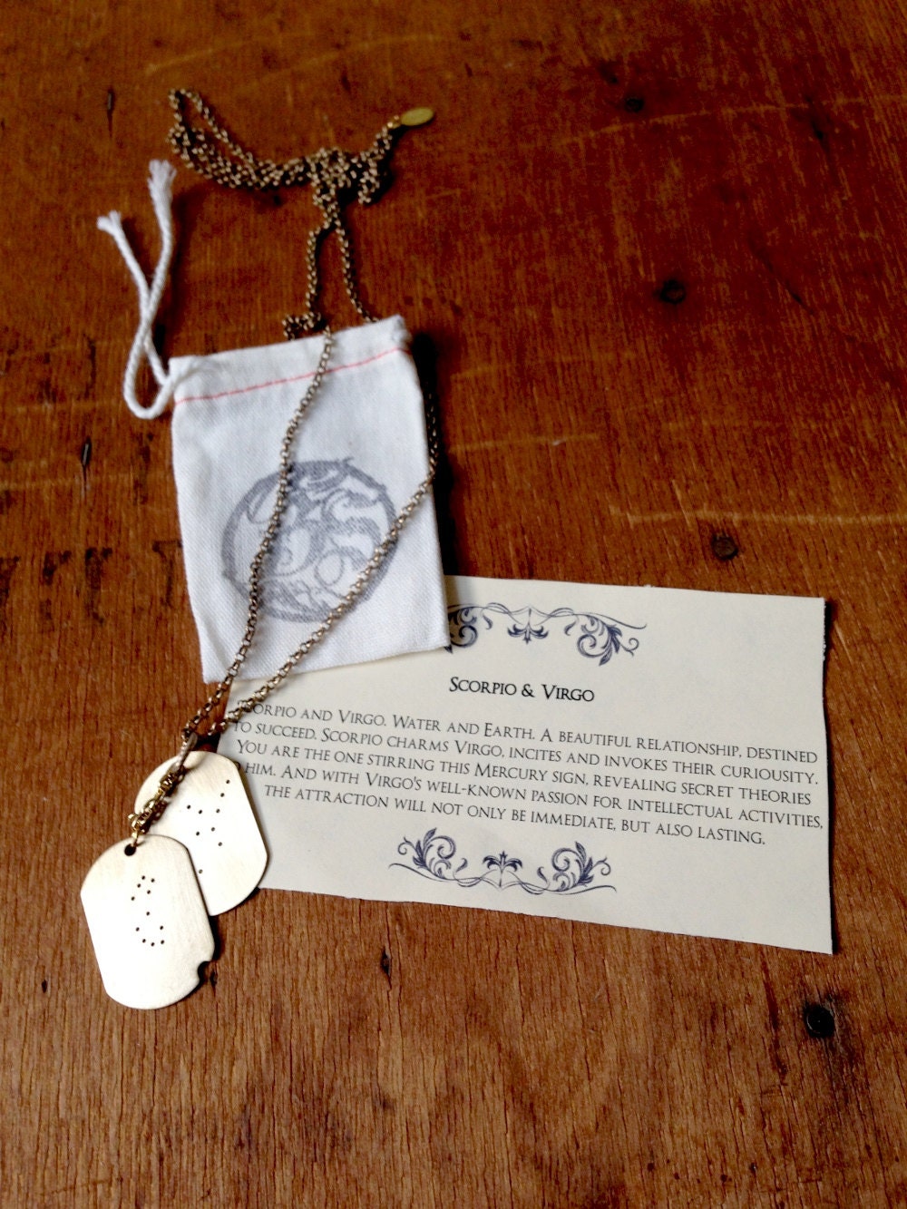 Zodiac Constellation Companion Dogtag Necklace- Limited Edition