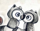 owls in love ( Owl Print )