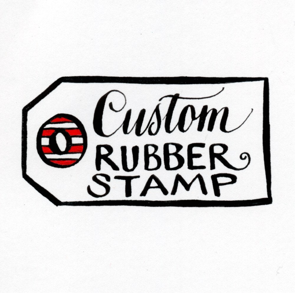 Made in Australia, Custom Rubber Stamps, Calligraphy Stamp by KisforCalligraphy