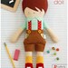 Doll Pattern - Boy Doll Sewing Pattern - Hans Doll - Stuffed Toy Pattern Instant Download