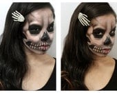 2 Skeleton Hand Barrettes