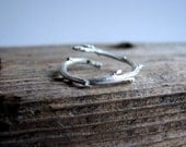 Twig Ring Sterling Silver Adjustable Branch