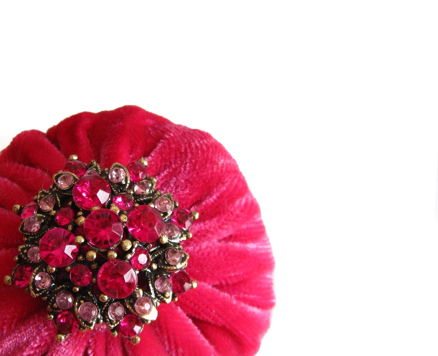 Emery Pincushion / Emery Pin Cushion - French Love