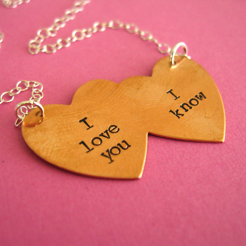 Star Wars Necklace- I love you - I know - Han Solo & Princess Leia