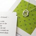 BEST FRIENDS Necklace - POEM Note Card - Sterling Silver - Friendship Jewelry - Valentine for Friend Wear Everyday - Simple - Gifts for Her