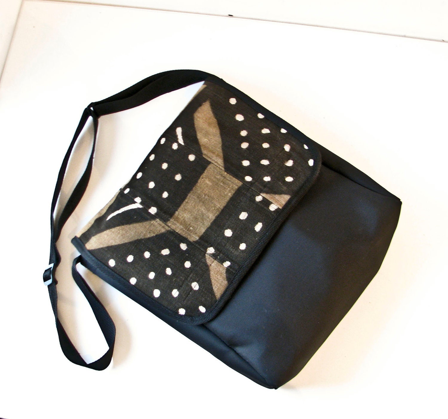 Messenger Bag - African Mud Cloth