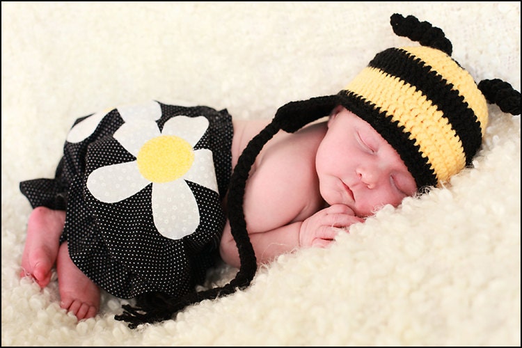 bumblebee hat for newborn baby toddler or child photo prop crochet bumblebee hat