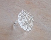 Glass Flower Ring