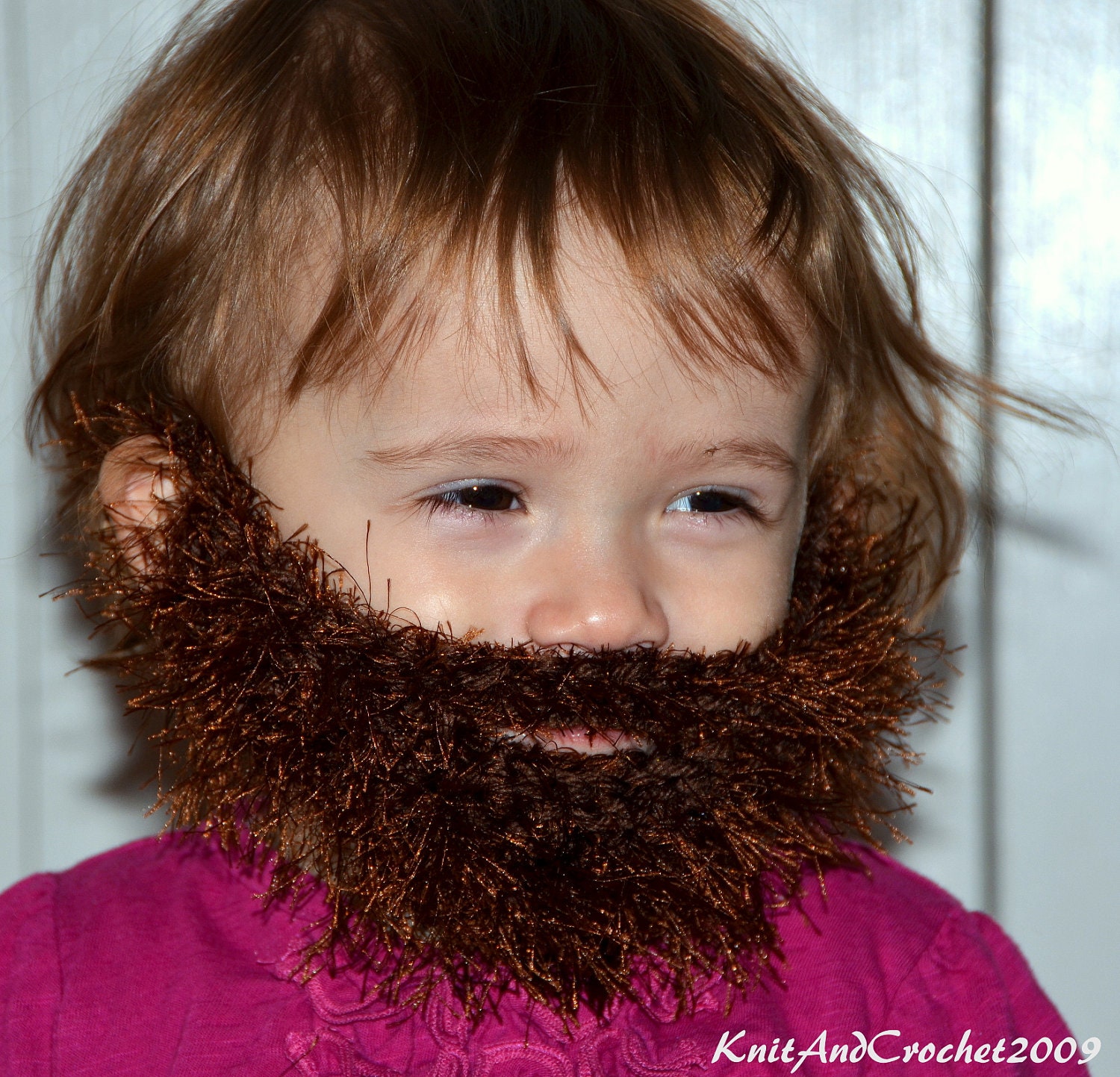 Baby Beard, Knitted Baby Beard Only, Kids Beard, Baby Face Warmer - All Sizes, All Colors