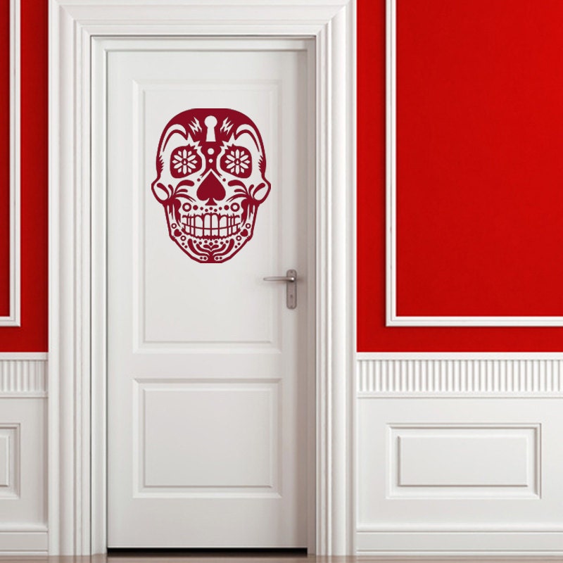 Dios De los Muertos Sugar Skull Decal-Choose any color