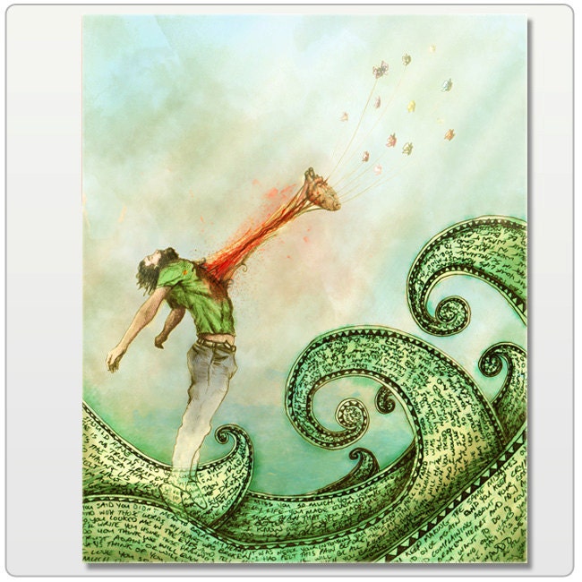 The Solace In Letting Go Print 8x10