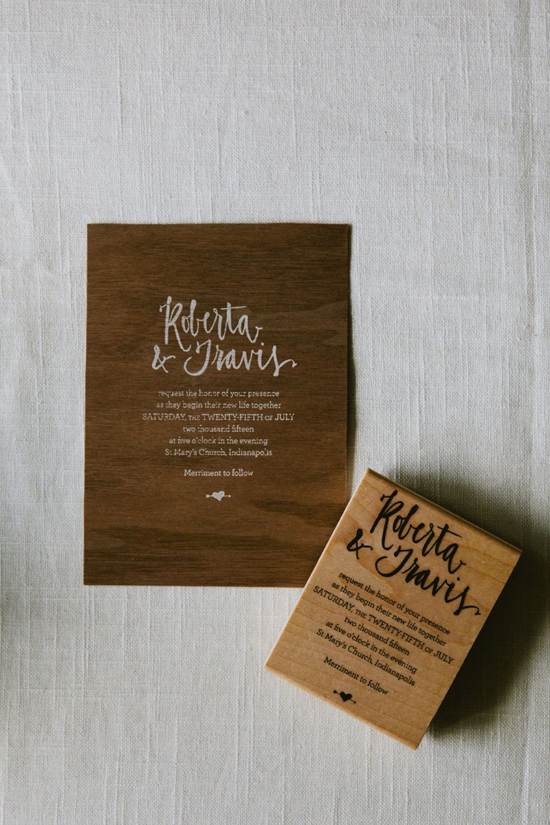 ROBERTA // Invitation DIY Rubber Stamp