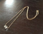one of a kind // AAA green quartz solitaire / a 14k gold fill necklace