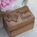 Personalized Recipe Box Rustic Wood With Your State Custom Christmas Gift (item E20018)