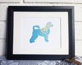Pacific - Portuguese Water Dog Vintage Silhouette