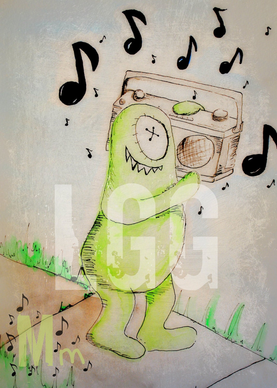 ABC art, Letter M, M is for Music