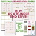 Christmas Planner / PRINTABLE PDF / 6 Forms / BONUS One sheet of christmas tags