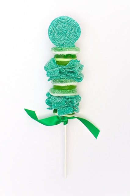 12 Green Sweet Skewers