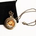 Gothic Gold and black locket, nature gift for women, brass locket, topaz, trees, unique, art you can wear