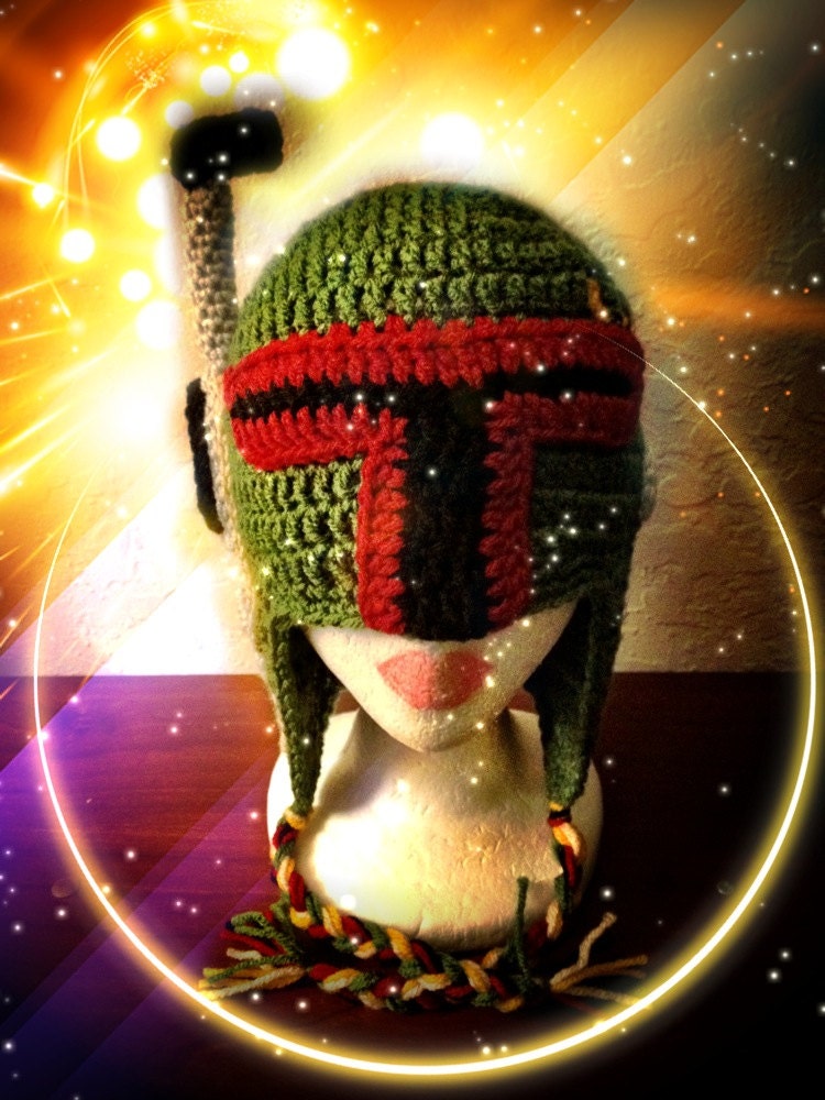 Star Wars Bounty Hunter Boba Fett Inspired Crochet Hat