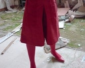 meerwiibli red corduroy gaucho culottes - also available in orange